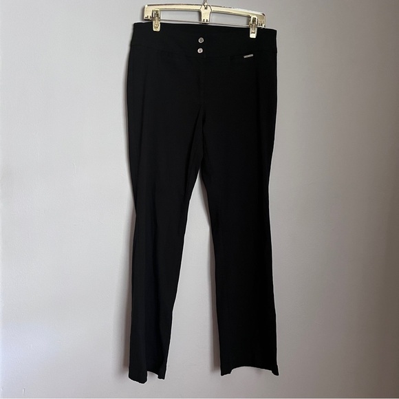 Anne Klein Classic Black Stretch Pants Size 12 EUC - Picture 1 of 7